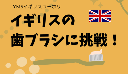 【YMSイギリスワーホリ】イギリスの歯ブラシに挑戦！
